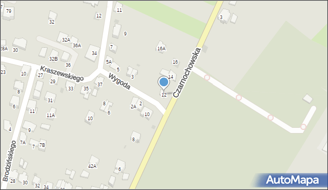 Wieliczka, Czarnochowska, 12, mapa Wieliczka
