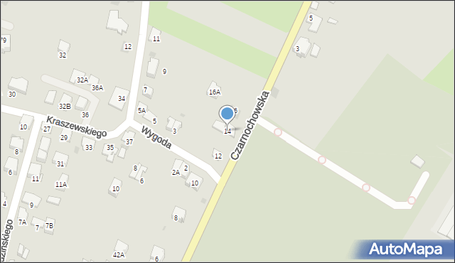 Wieliczka, Czarnochowska, 14, mapa Wieliczka