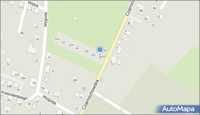 Wieliczka, Czarnochowska, 22, mapa Wieliczka