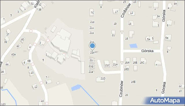 Wieliczka, Czubinów, 21k, mapa Wieliczka