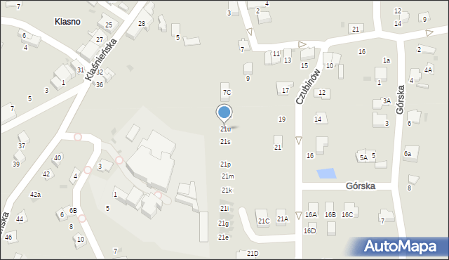Wieliczka, Czubinów, 21u, mapa Wieliczka