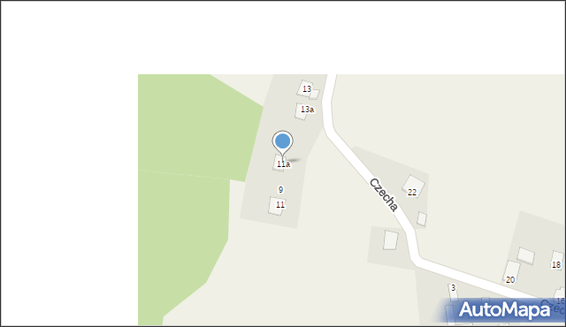 Wilkowice, Czecha, 11a, mapa Wilkowice