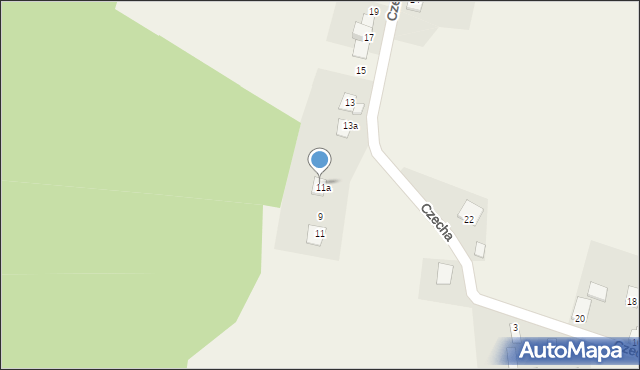 Wilkowice, Czecha, 5, mapa Wilkowice