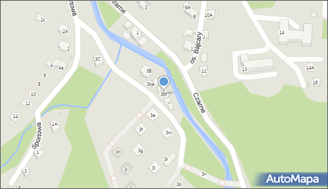 Wisła, Czarne, 3bf, mapa Wisła