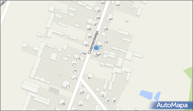 Wizna, Czarnieckiego Stefana, hetm., 128, mapa Wizna