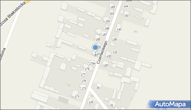 Wizna, Czarnieckiego Stefana, hetm., 181, mapa Wizna