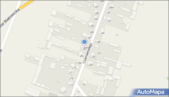 Wizna, Czarnieckiego Stefana, hetm., 183, mapa Wizna