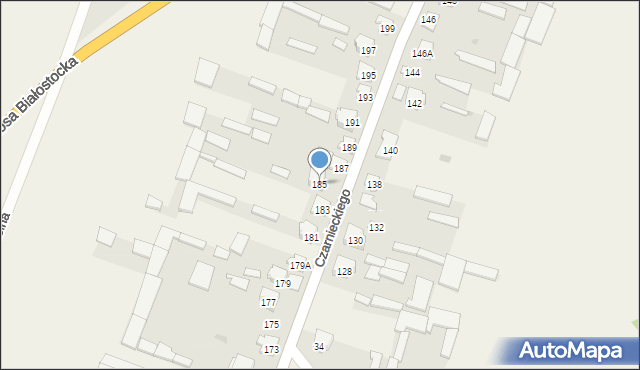 Wizna, Czarnieckiego Stefana, hetm., 185, mapa Wizna