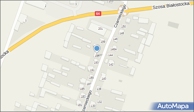 Wizna, Czarnieckiego Stefana, hetm., 195, mapa Wizna