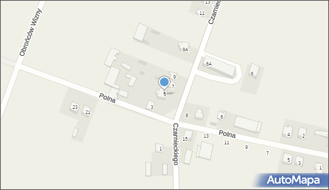 Wizna, Czarnieckiego Stefana, hetm., 5, mapa Wizna