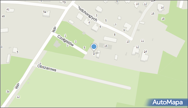 Włodawa, Czołgistów, 4, mapa Włodawa