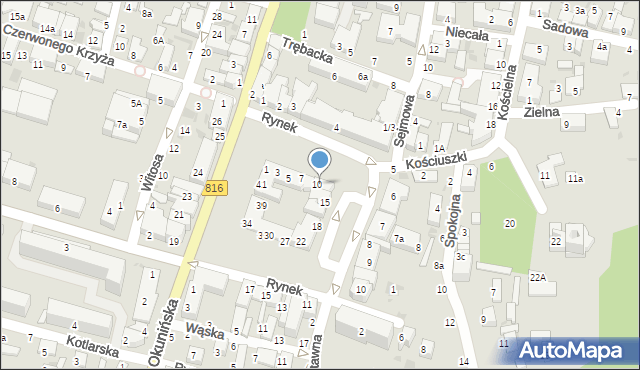 Włodawa, Czworobok, 10/13, mapa Włodawa