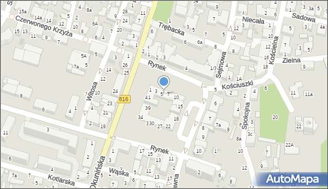 Włodawa, Czworobok, 6, mapa Włodawa