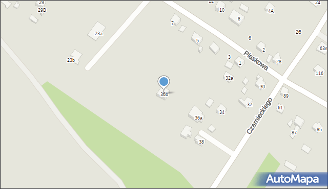 Wodzisław Śląski, Czarnieckiego Stefana, hetm., 36b, mapa Wodzisławia Śląskiego