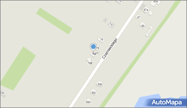 Wodzisław Śląski, Czarnieckiego Stefana, hetm., 78a, mapa Wodzisławia Śląskiego