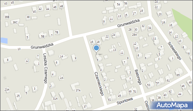 Wolbórz, Czarnieckiego Stefana, hetm., 7, mapa Wolbórz