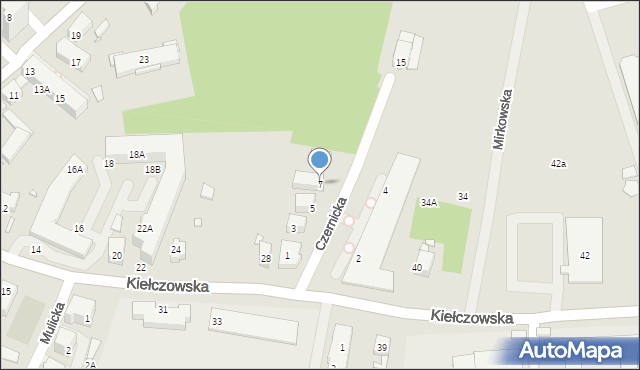 Wrocław, Czernicka, 7, mapa Wrocławia