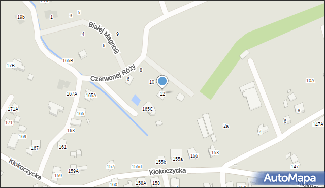 Wrocław, Czerwonej Róży, 12, mapa Wrocławia