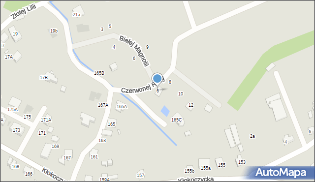 Wrocław, Czerwonej Róży, 6, mapa Wrocławia