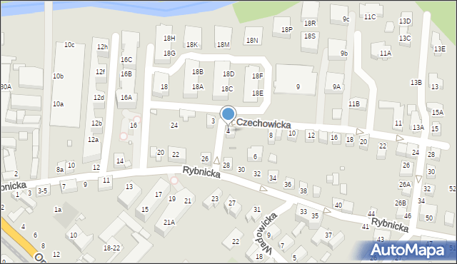 Wrocław, Czechowicka, 4, mapa Wrocławia