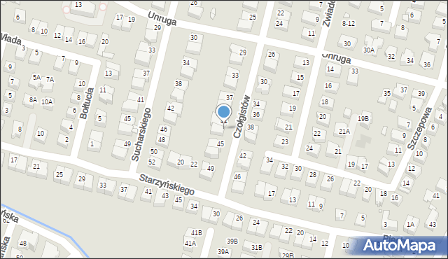 Wrocław, Czołgistów, 43, mapa Wrocławia