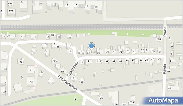 Wrocław, Czechowa Antoniego, 14, mapa Wrocławia