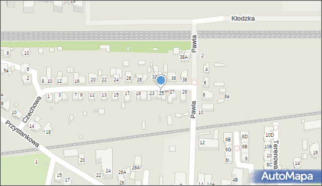 Wrocław, Czechowa Antoniego, 25, mapa Wrocławia