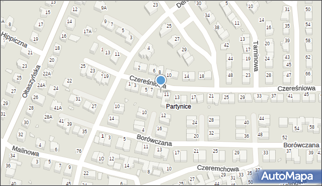 Wrocław, Czereśniowa, 9, mapa Wrocławia