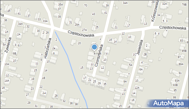 Wrocław, Czorsztyńska, 7, mapa Wrocławia