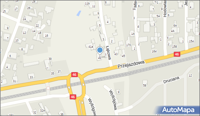 Wyrazów, Częstochowska, 41, mapa Wyrazów