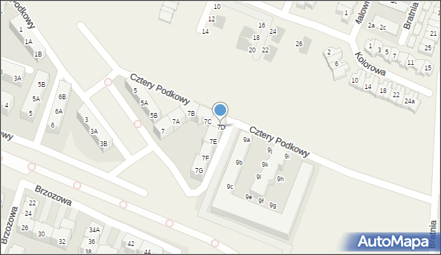 Wysoka, Cztery Podkowy, 7D, mapa Wysoka