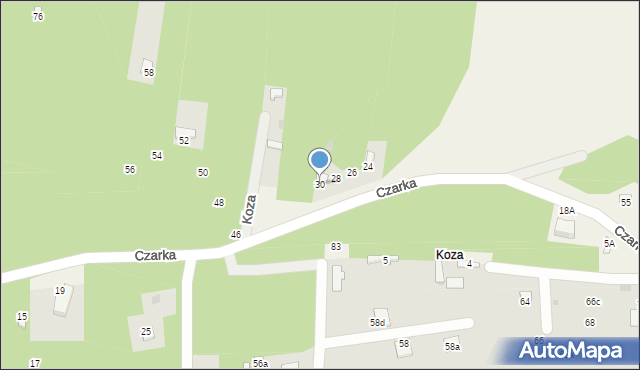 Wysoka Lelowska, Czarka, 30, mapa Wysoka Lelowska