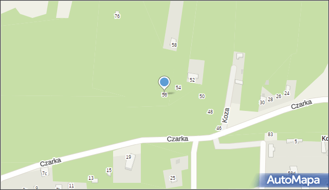 Wysoka Lelowska, Czarka, 56, mapa Wysoka Lelowska