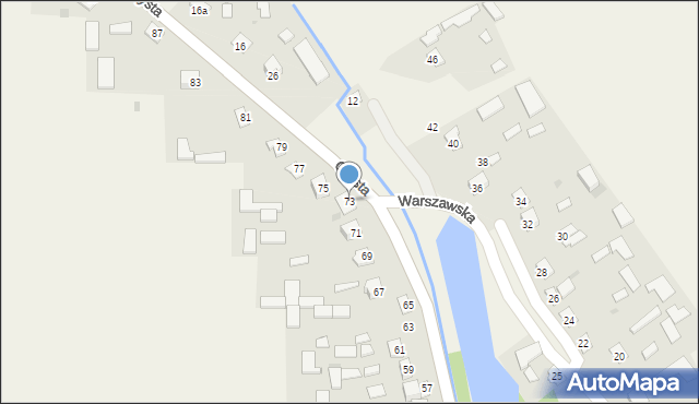 Wysokie, Czysta, 73, mapa Wysokie