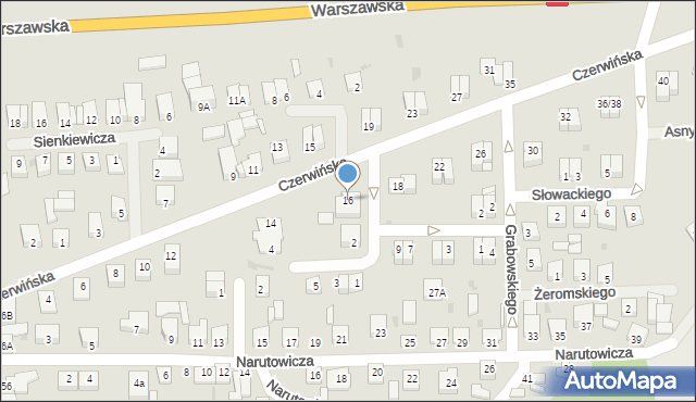 Wyszogród, Czerwińska, 16, mapa Wyszogród