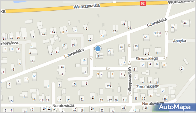 Wyszogród, Czerwińska, 18, mapa Wyszogród