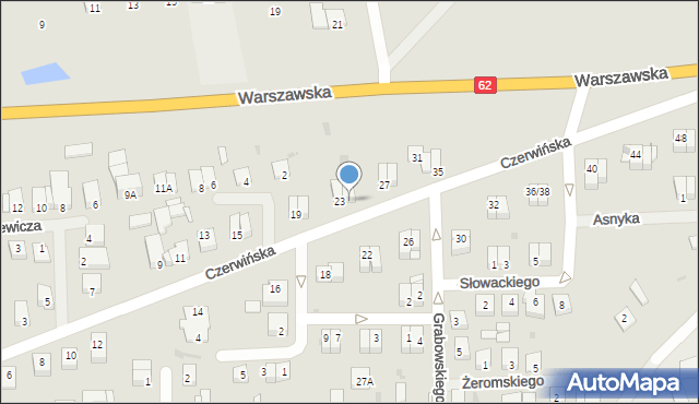 Wyszogród, Czerwińska, 25, mapa Wyszogród