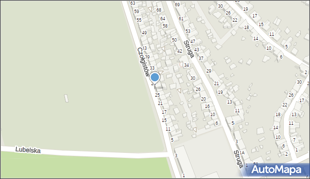 Zabrze, Czołgistów, 27, mapa Zabrza