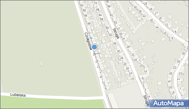 Zabrze, Czołgistów, 29, mapa Zabrza