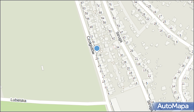 Zabrze, Czołgistów, 31, mapa Zabrza