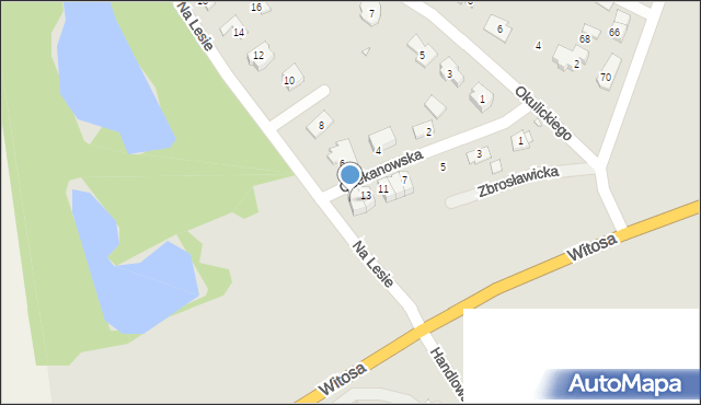 Zabrze, Czekanowska, 15, mapa Zabrza