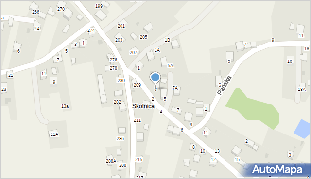 Zagórze, Czerwona Górka, 3, mapa Zagórze