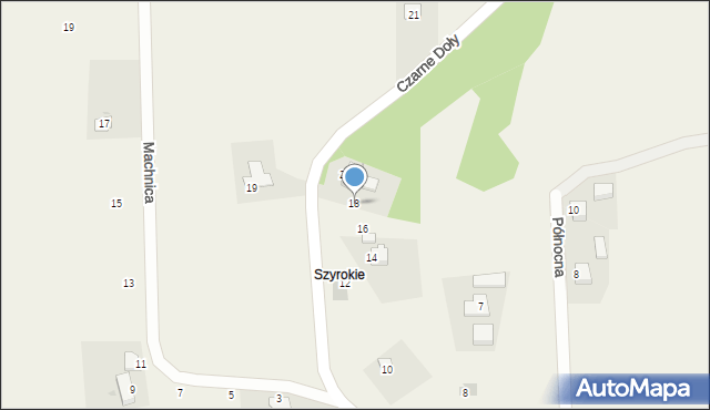 Zamarski, Czarne Doły, 18, mapa Zamarski