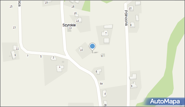 Zamarski, Czarne Doły, 8a, mapa Zamarski