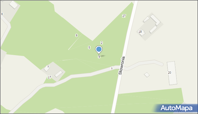 Zaręby, Czajki, 3, mapa Zaręby
