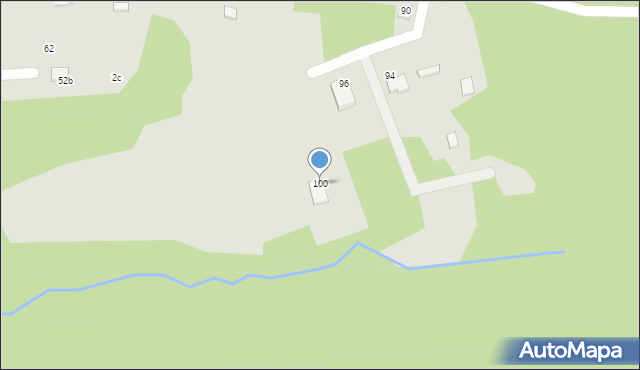 Żarki, Czarka, 100, mapa Żarki