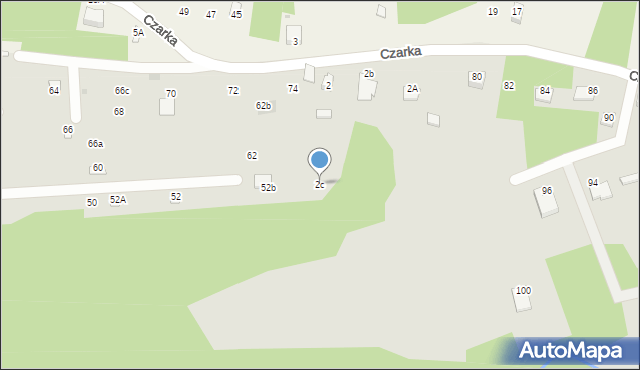 Żarki, Czarka, 2c, mapa Żarki