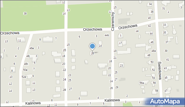 Zduńska Wola, Czeremchy, 16, mapa Zduńska Wola