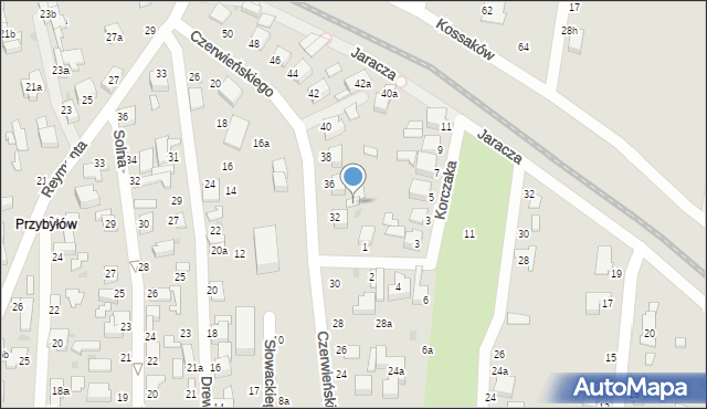 Zgierz, Czerwieńskiego Bolesława, 32/34, mapa Zgierz