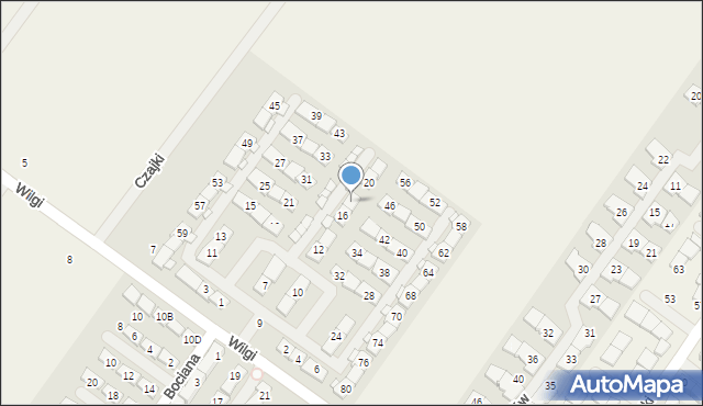 Zgorzała, Czyżyka, 18, mapa Zgorzała